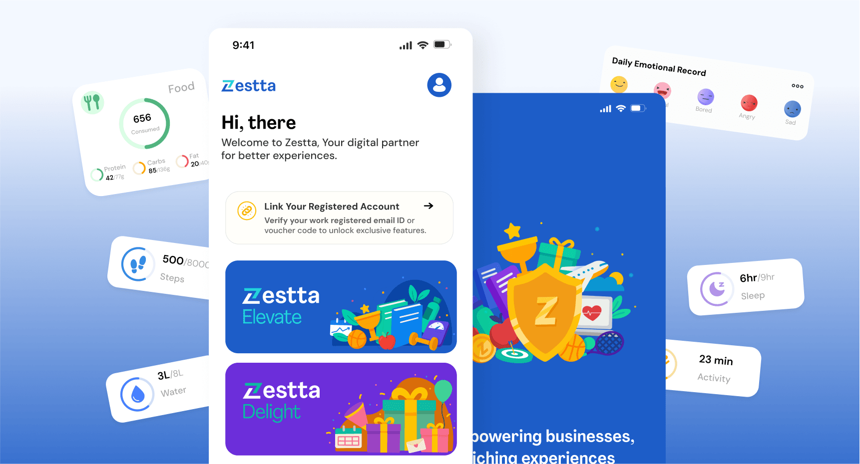 Collaborated and Led Design Across Zestta’s Key Screens & Flows