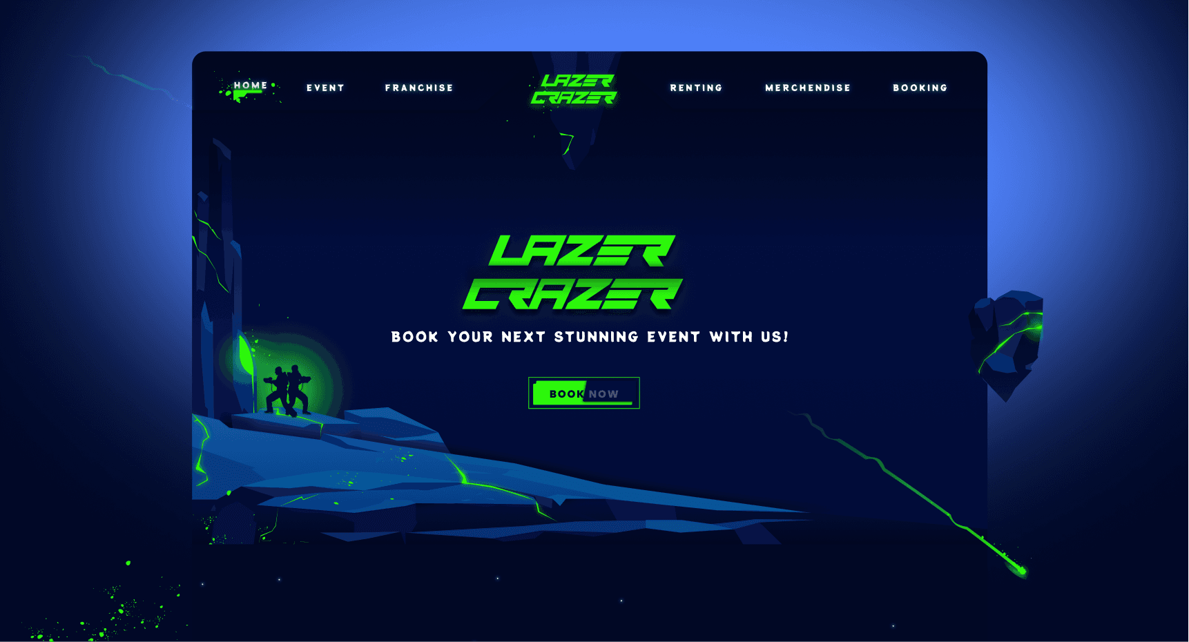 Lazer Crazer: My First Step into Web Design