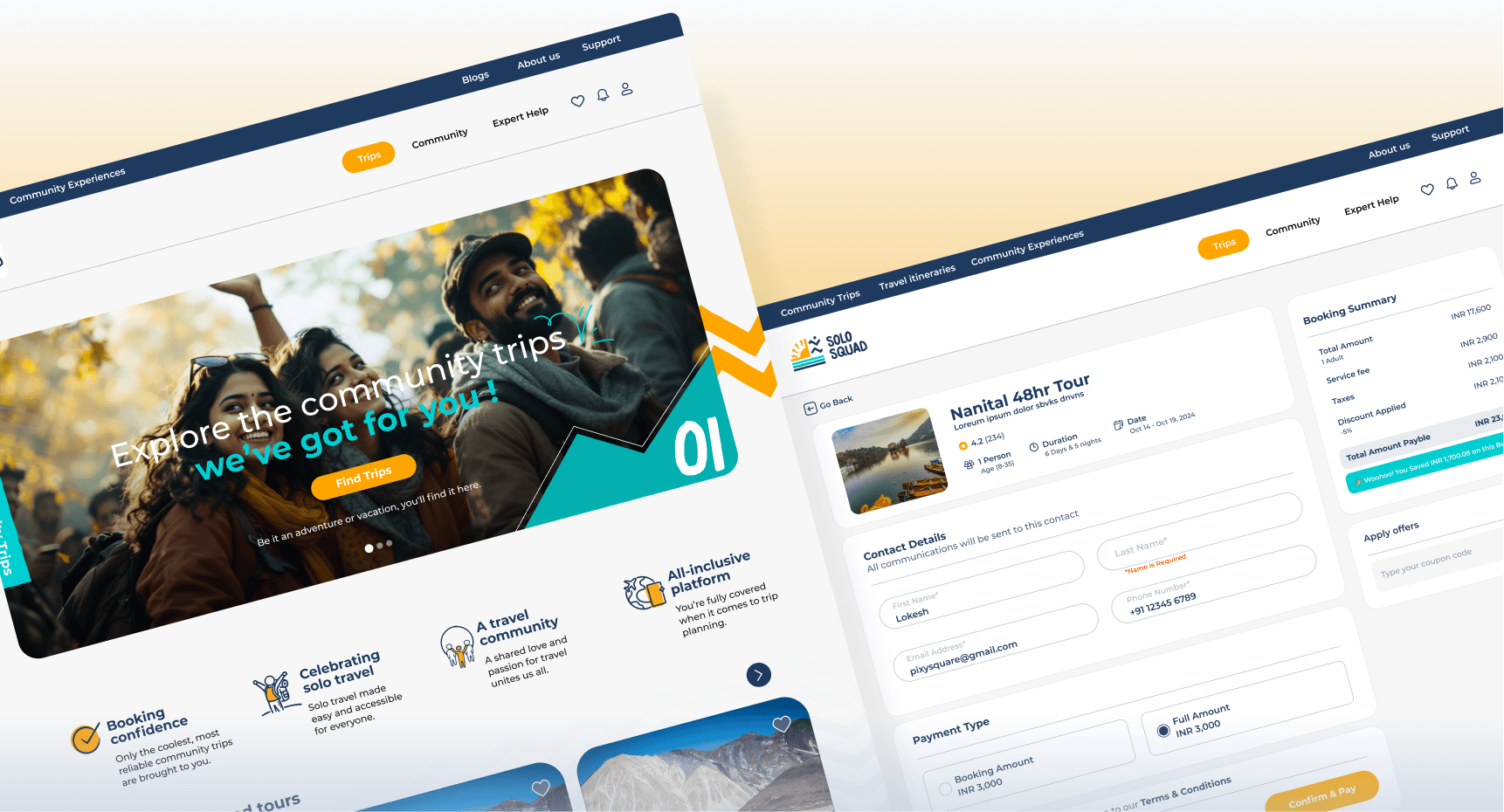 Designed a platform where solo travellers stop being solo!