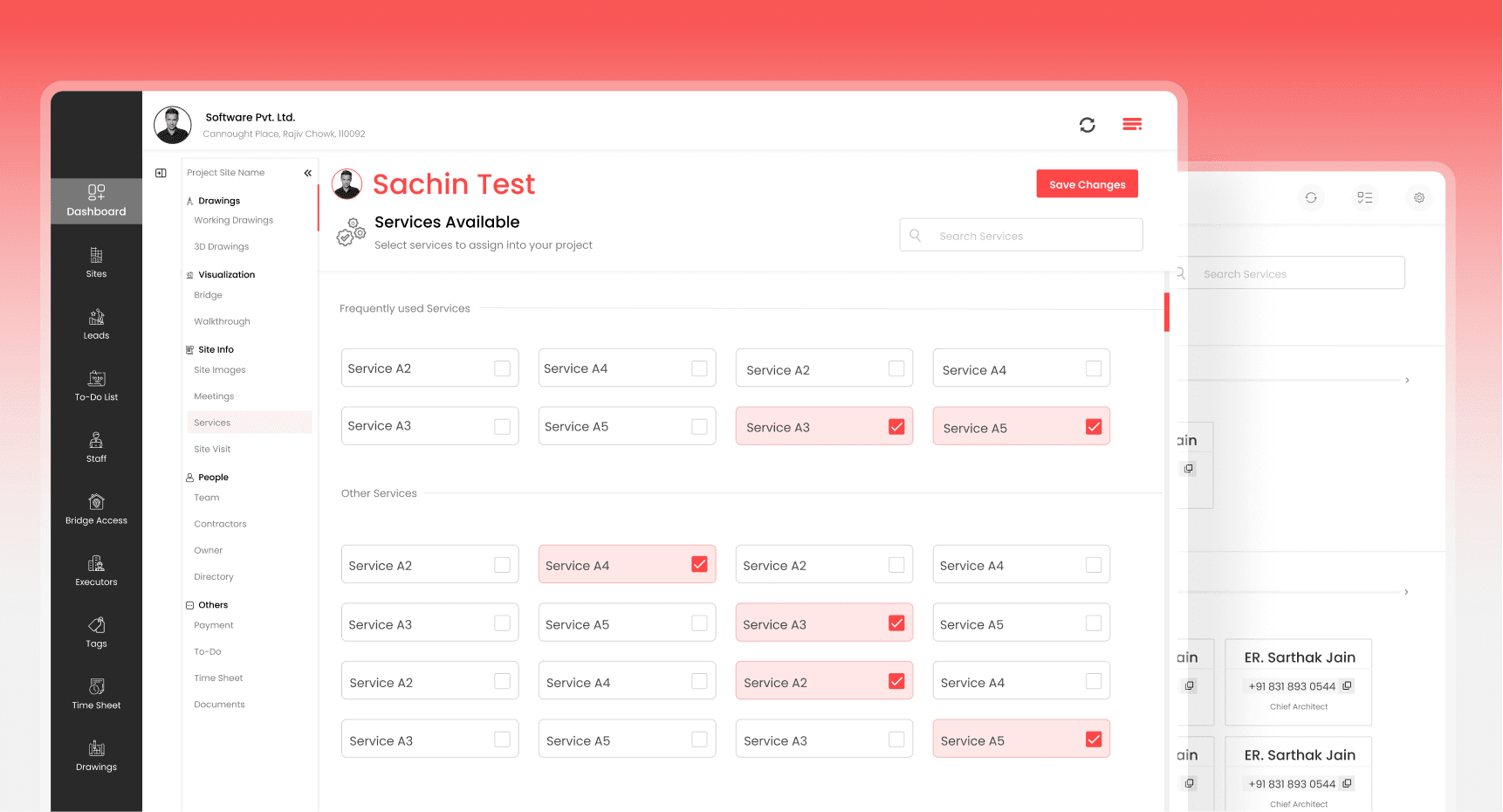 Contributed to an B2B Architecture Management Platform