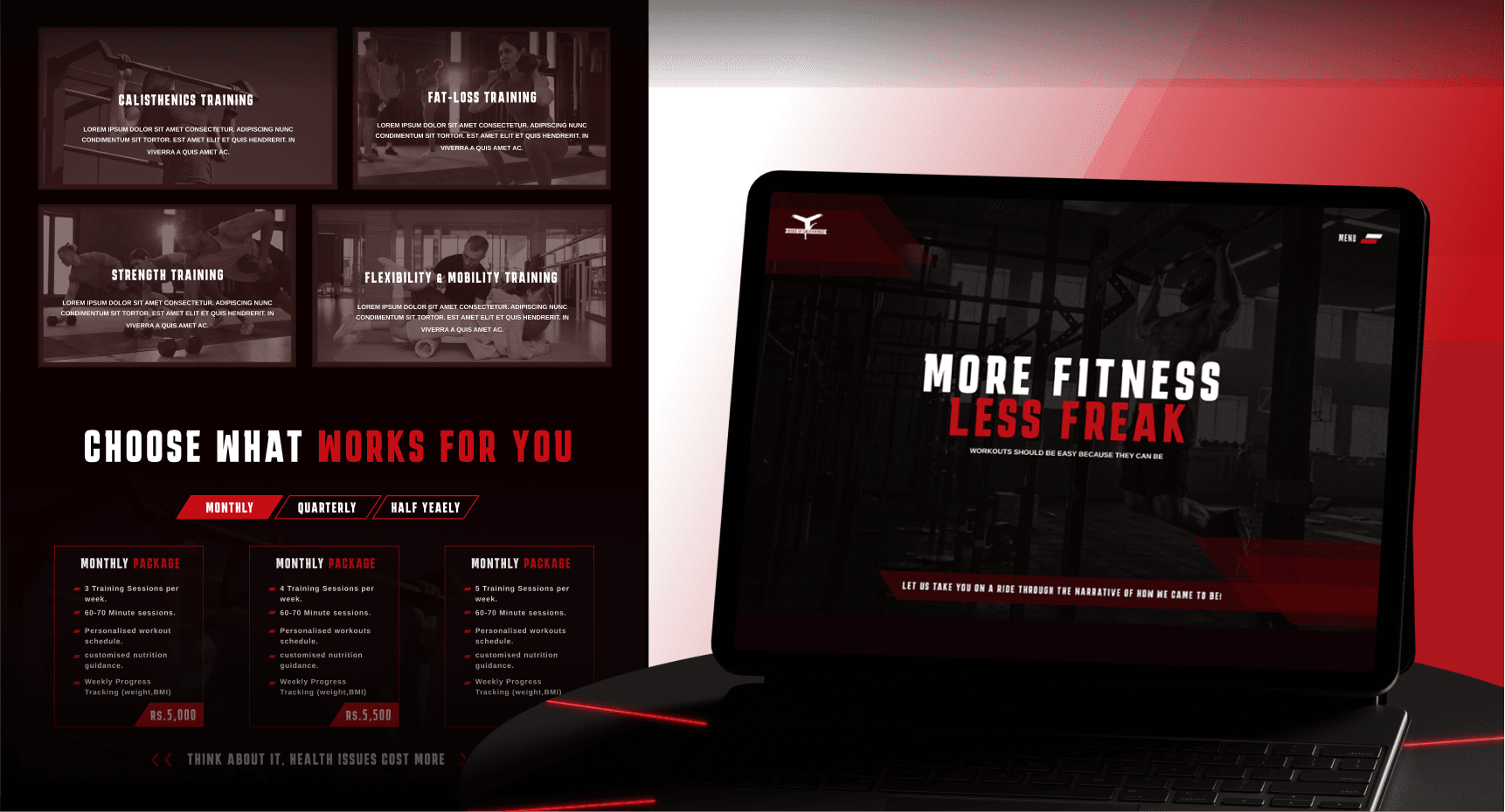 Redesigned an Online Calisthenics Platform for Higher Conversions