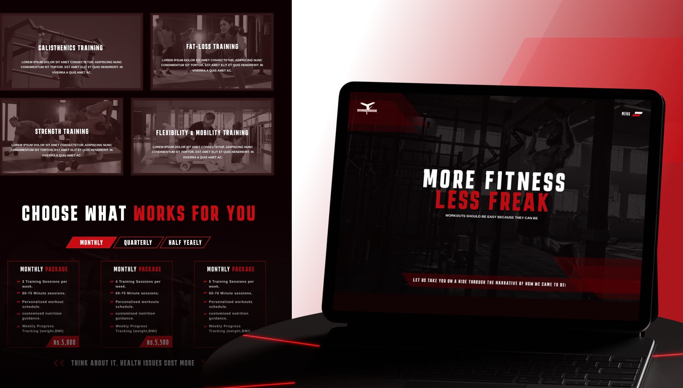 House of Calisthenics website redesign cover